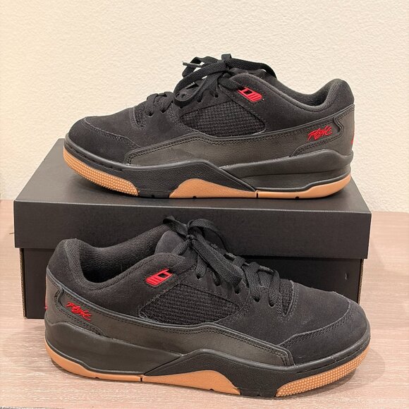 Jordan Other - JORDAN FLIGHT COURT (GS) BLACK/VARSITY RED NOIR/VARSITY ROUGE  Like new! Worn on